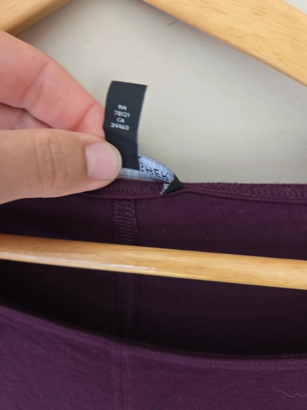 Eileen Fisher Plum Long Sleeve Shift Dress - Picture 5 of 9